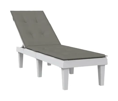 Päevitustooli Istmepadi, Tumehall, (75+105) X 50 X 4 cm Kangas