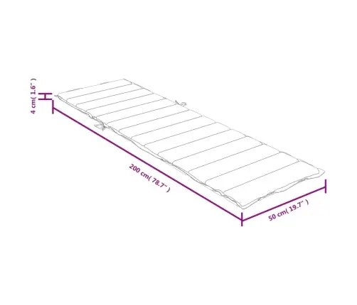 Saulės Gulto Čiužinukas, Antracito, 200X50X4cm Audinys