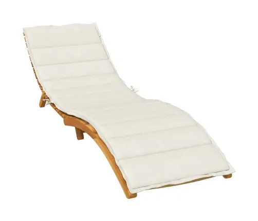 Saulės Gulto Čiužinukas, Kreminis, 200X50X4cm Audinys