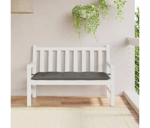 Dārza Sola Matracis, Tumši Pelēks, 120X50X7 Cm, Audums Vidaxl