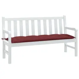 Dārza Sola Matracis, 150X50X7 Cm, Audums, Vīnsarkans Vidaxl