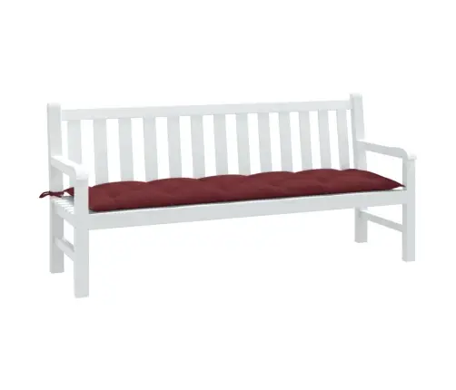 Dārza Sola Matracis, 180X50X7 Cm, Audums, Vīnsarkans Vidaxl