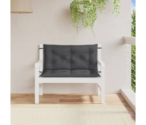 Dārza Sola Matrači, 2 Gab., 100X50X7 Cm, Audums, Antracītpelēks Vidaxl