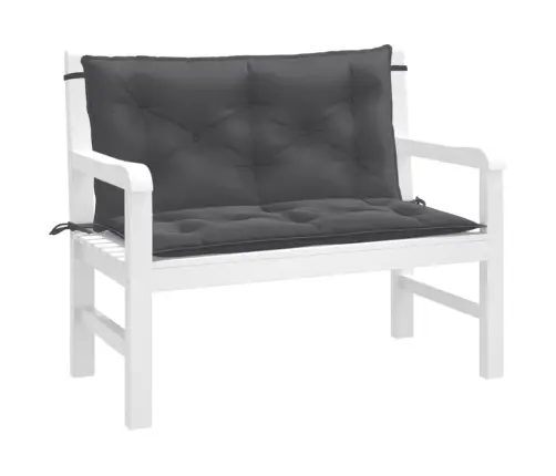 Dārza Sola Matrači, 2 Gab., 100X50X7 Cm, Audums, Antracītpelēks Vidaxl