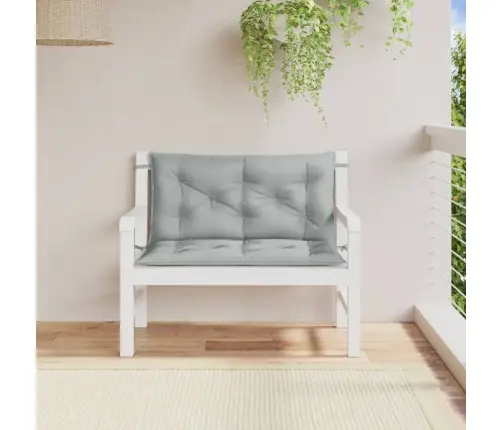 Dārza Sola Matrači, 2 Gab., Gaiši Pelēks, 100X50X7 Cm, Audums Vidaxl