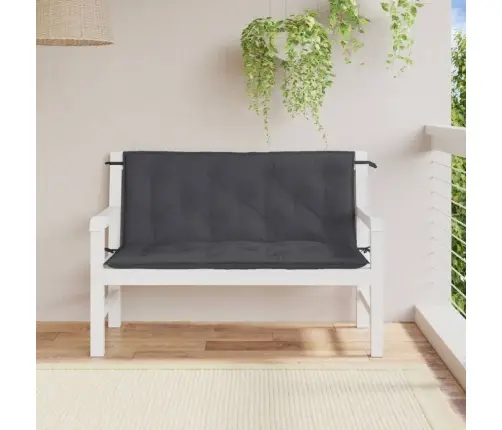 Sodo Suoliuko Pagalvėlės, 2Vnt., Antracito, 120X50X7cm Audinys