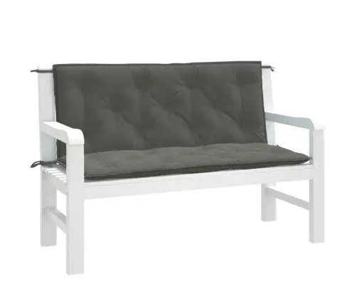 Sodo Suoliuko Pagalvėlės, 2Vnt., Pilkos, 120X50X7cm Audinys