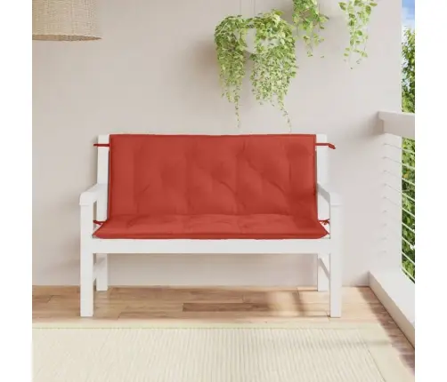 Dārza Sola Matrači, 2 Gab., 120X50X7 Cm, Audums, Sarkans Vidaxl