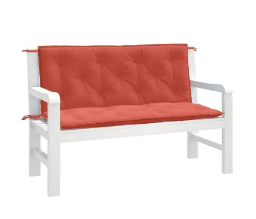 Dārza Sola Matrači, 2 Gab., 120X50X7 Cm, Audums, Sarkans Vidaxl