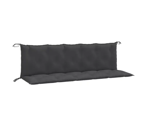 Dārza Sola Matrači, 2 Gab., 180X50X7 Cm, Audums, Antracītpelēks Vidaxl