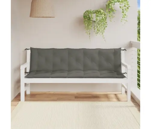 Sodo Suoliuko Pagalvėlės, 2Vnt., Pilkos, 180X50X7cm Audinys