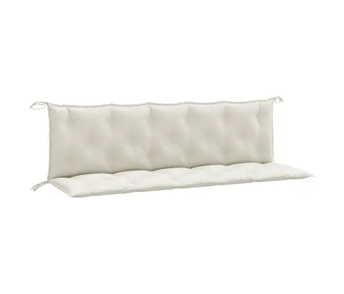 Dārza Sola Matrači, 2 Gab., 180X50X7 Cm, Audums, Krēmkrāsas Vidaxl