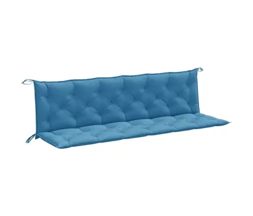 Dārza Sola Matrači, 2 Gab., 200X50X7 Cm, Audums, Zils Vidaxl