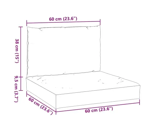 Euroaluse Istmepadjad 2 Tk, Beež, Kangas