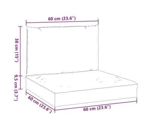 Palešu Spilveni, 2 Gab., Audums, Vīnsarkans Vidaxl