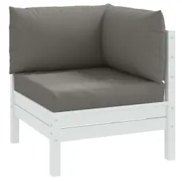 Palešu Spilveni, 3 Gab., Audums, Tumši Pelēks Vidaxl