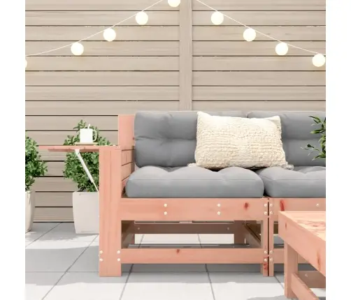 Dārza Dīvāns Ar Roku Balstu Un Galdiņu, Duglasa Egles Masīvkoks Vidaxl