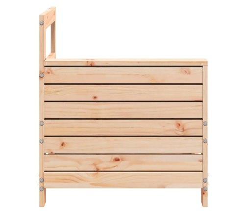 Sodo Sofos Dalis, 69X62X70,5cm Pušies Masyvas, Su Porankiu