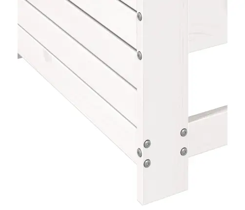 Sodo Sofos Dalis, Balta, 69X62X70,5cm Pušis, Su Porankiu