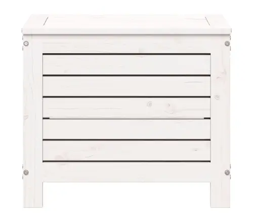 Dārza Kājsoliņš, Balts, 62X31,5X52 Cm, Priedes Masīvkoks Vidaxl