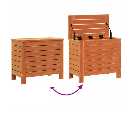 Dārza Kājsoliņš, Vaska Brūnas, 62X31,5X52 Cm, Priedes Koks Vidaxl