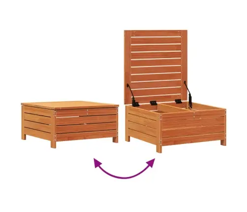 Dārza Kājsoliņš, Vaska Brūnas, 62X63,5X32 Cm, Priedes Koks Vidaxl