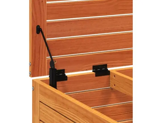 Dārza Kājsoliņš, Vaska Brūnas, 62X63,5X32 Cm, Priedes Koks Vidaxl