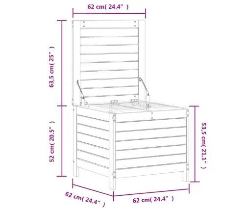 Aia Jalapink, Valge, 62 X 63,5 X 53,5 cm Männipuit