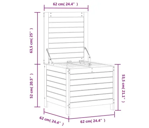 Sodo Pakoja, 62X63,5X53,5cm Impregnuota Pušies Mediena