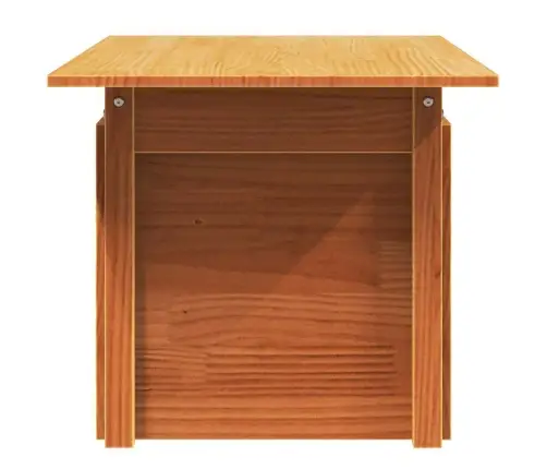 Dārza Galds, Vaska Brūnas, 100X50X75 Cm, Priedes Masīvkoks Vidaxl