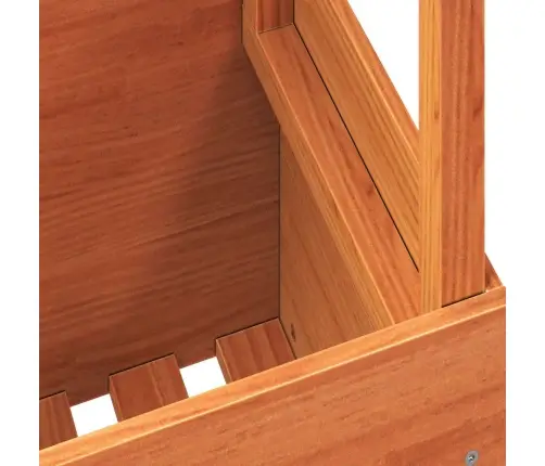 Dārza Galds, Vaska Brūnas, 100X50X75 Cm, Priedes Masīvkoks Vidaxl