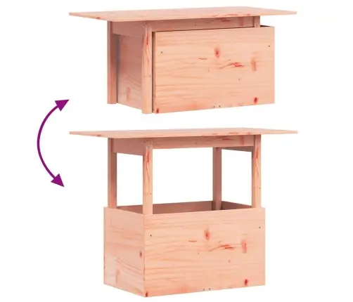 Dārza Galds, 100X50X75 Cm, Duglasa Egles Masīvkoks Vidaxl