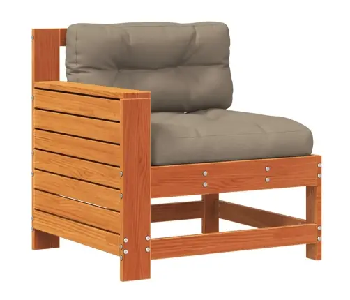 Käetoega Aiadiivani Moodul Koos Padjaga, Vahapruun, Männipuit