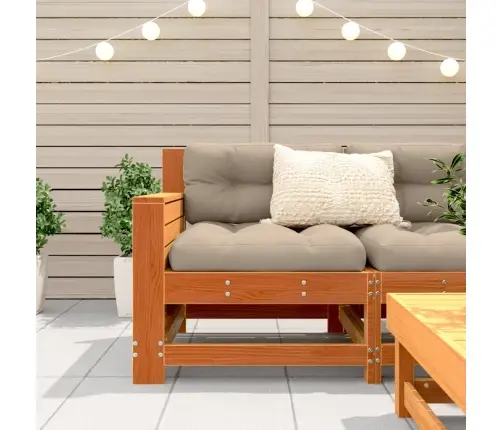 Käetoega Aiadiivani Moodul Koos Padjaga, Vahapruun, Männipuit