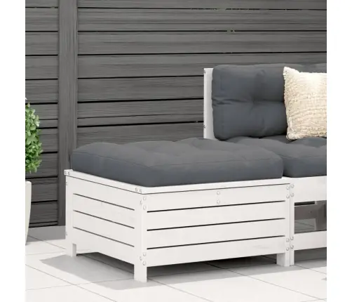 Dārza Soliņš Ar Matraci, Balts Priedes Masīvkoks Vidaxl