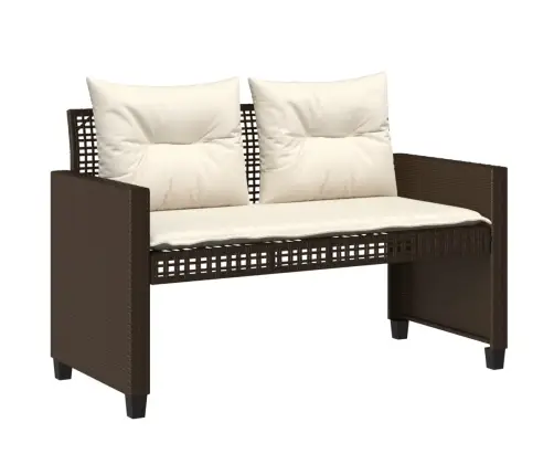 4-Daļīgs Dārza Dīvānu Komplekts, Brūna Pe Rotangpalma, Stikls Vidaxl