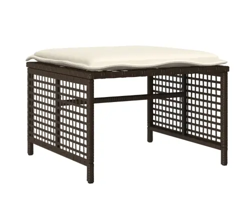 4-Daļīgs Dārza Dīvānu Komplekts, Brūna Pe Rotangpalma, Stikls Vidaxl