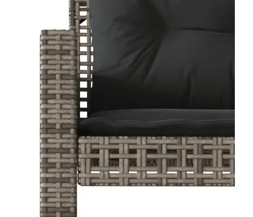 Sodo Komplektas, 4 Dalių, Pilkas, Poliratanas/Stiklas