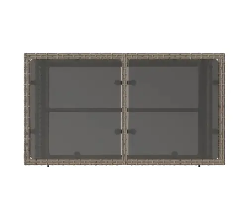 Sodo Komplektas, 4 Dalių, Pilkas, Poliratanas/Stiklas