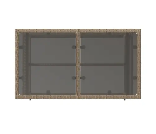 4-Osaline Aiadiivani Komplekt Patjadega, Beež, Polürotang/Klaas