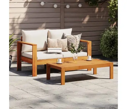Divvietīgs Dārza Dīvāns Ar Matračiem, Akācijas Masīvkoks Vidaxl