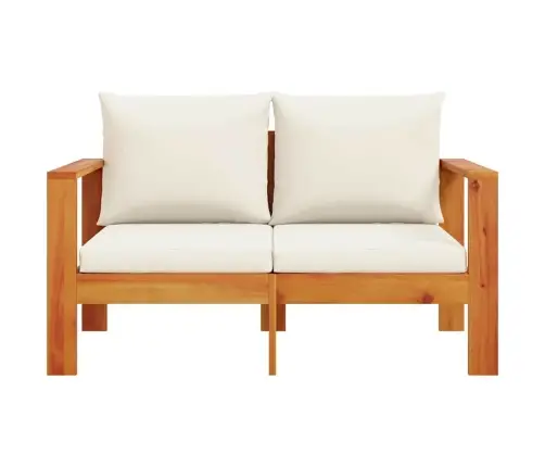 Divvietīgs Dārza Dīvāns Ar Matračiem, Akācijas Masīvkoks Vidaxl