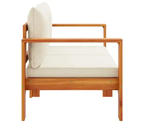 Divvietīgs Dārza Dīvāns Ar Matračiem, Akācijas Masīvkoks Vidaxl