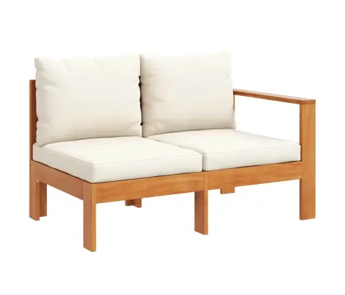 Divvietīgs Dārza Dīvāns Ar 1 Roku Balstu, Akācijas Masīvkoks Vidaxl