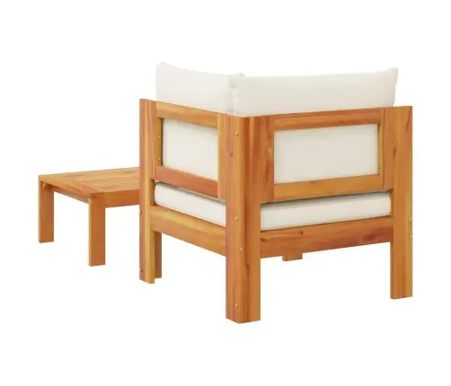 2-Daļīgs Dārza Dīvāna Komplekts Ar Spilveniem, Akācijas Koks Vidaxl