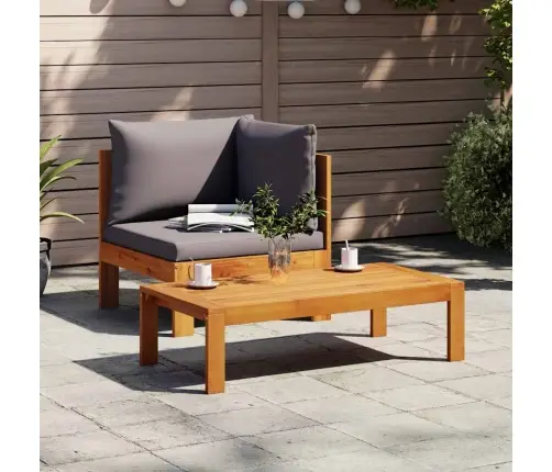 Dārza Stūra Dīvāns Ar Spilveniem, Akācijas Masīvkoks Vidaxl