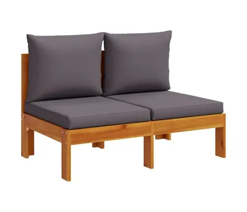 Dvivietė Sodo Sofa Su Pagalvėlėmis, Akacijos Medienos Masyvas