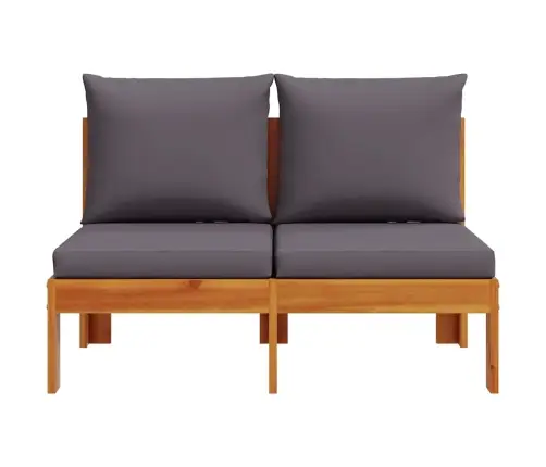 Dvivietė Sodo Sofa Su Pagalvėlėmis, Akacijos Medienos Masyvas
