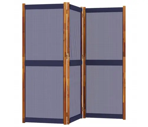 3-Paneļu Istabas Aizslietnis, 210X190 Cm, Tumši Zils Vidaxl