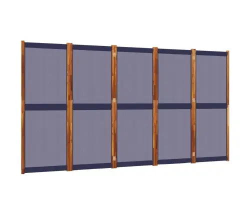 5-Paneļu Istabas Aizslietnis, 350X180 Cm, Tumši Zils Vidaxl